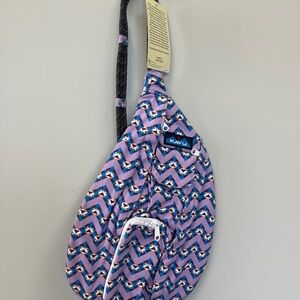 NWT Kavu Multicolor Jewel Chevron Rope Bag